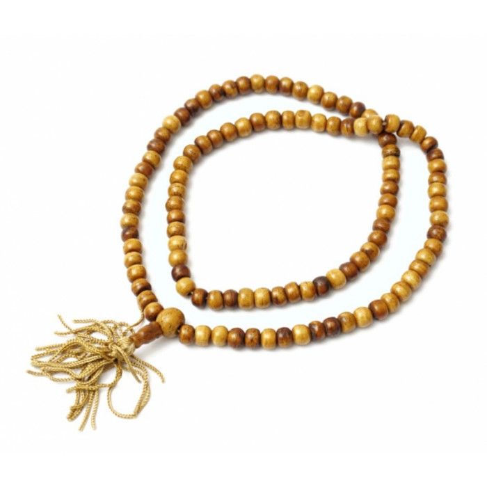 Чотки з кістки 8 мм. бежеві