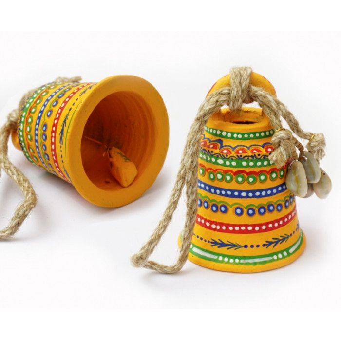 Колокольчик терракотовый желтый KB-17D