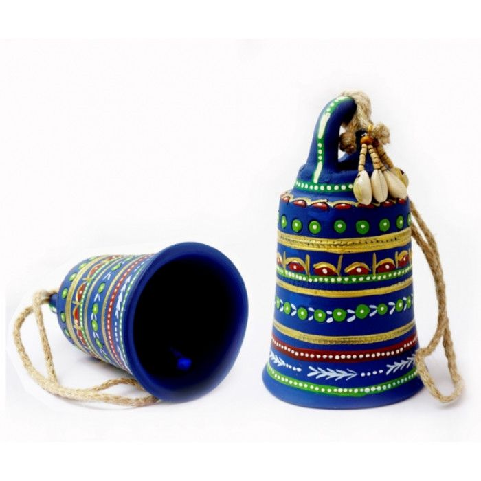 Дзвіночок теракотовий синій KB-19D