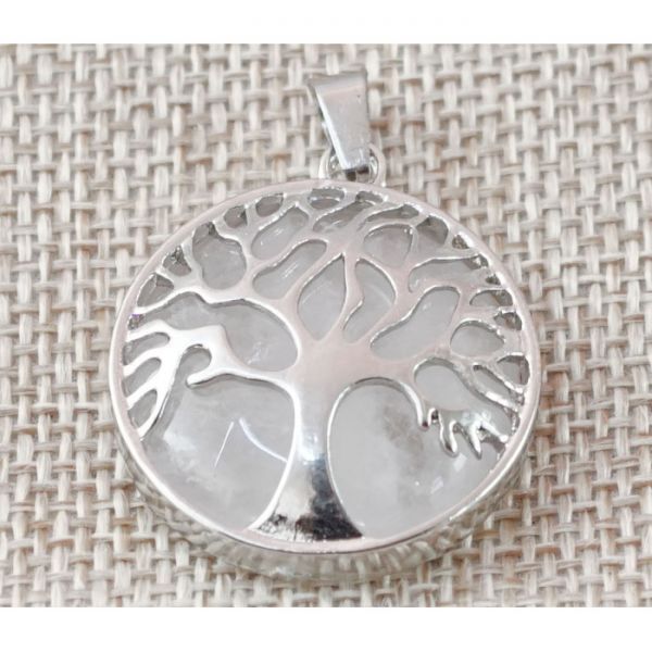 Кулон "Дерево життя" вставка Гірський кришталь