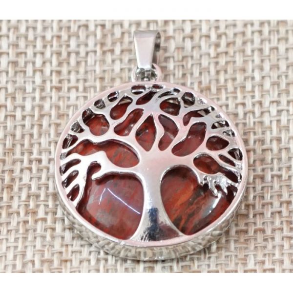 Кулон "Дерево життя" вставка Червона яшма