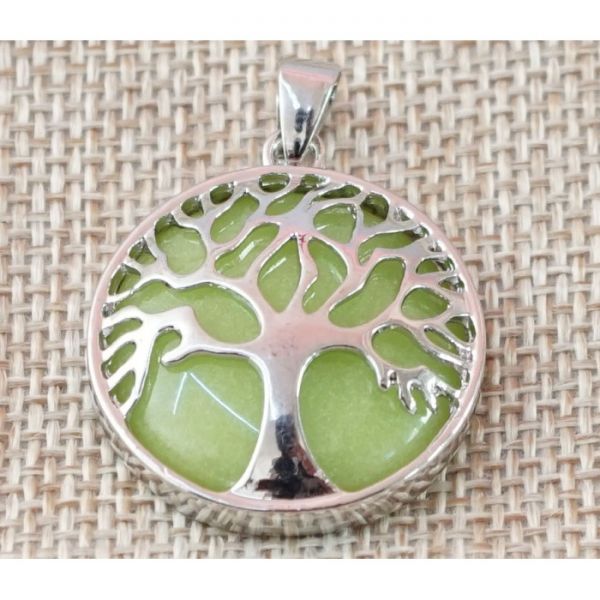 Кулон "Дерево життя" вставка Нефрит