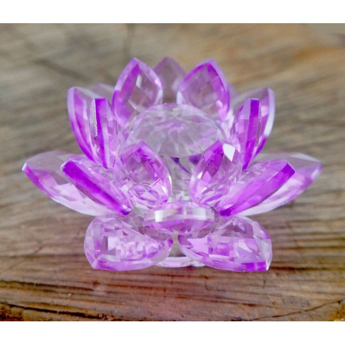 Лотос кольорове скло бузковий