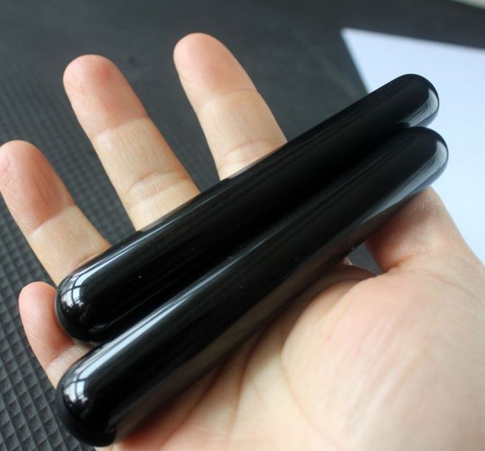 Масажер кам'яний Гуа Ша "Масажна паличка" з обсидіану