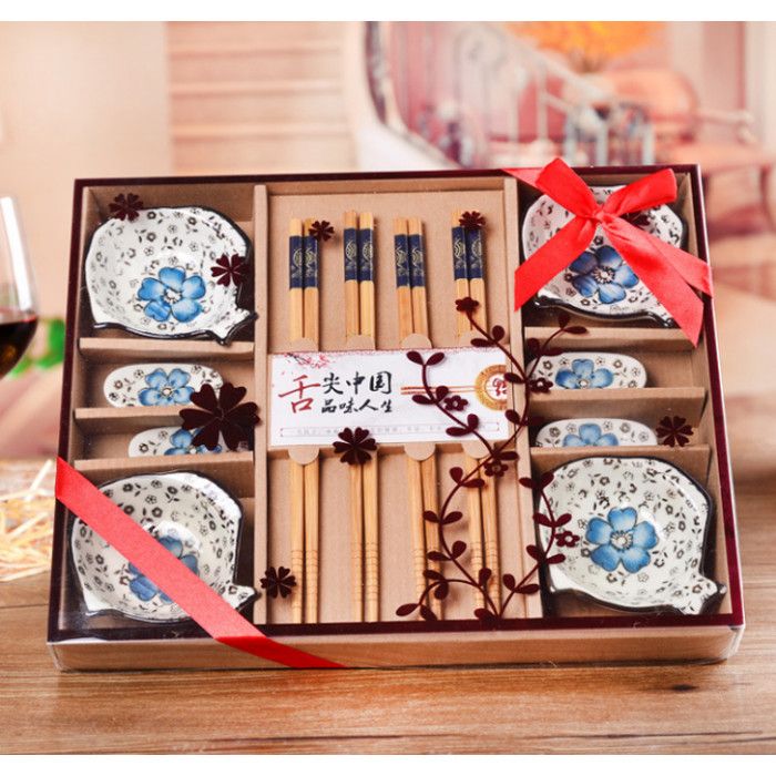 Набір для суші "Риби" 12 предметів Синій