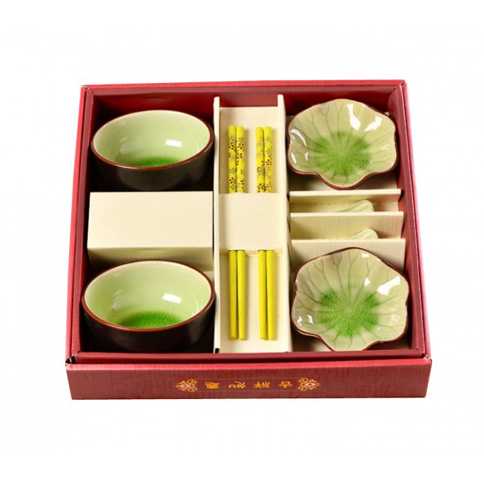 Набір для суші "Тріснувший лід" 8 предметів Салатовий