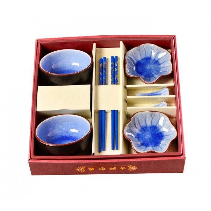 Набір для суші "Тріснувший лід" 8 предметів Синій