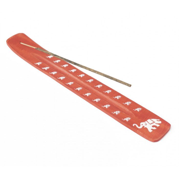 Підставка під аромапалички з дерева Манго Лижа ST-44 "Слон" Червона