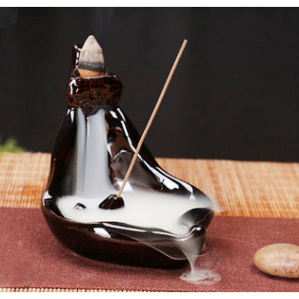 Подставка "Жидкий дым" керамическая "Лодка"