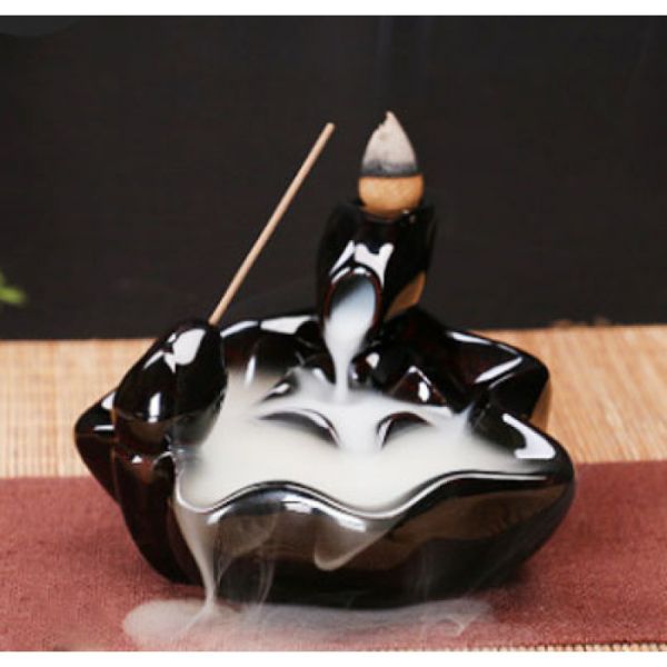 Подставка "Жидкий дым" керамическая "Лотос"