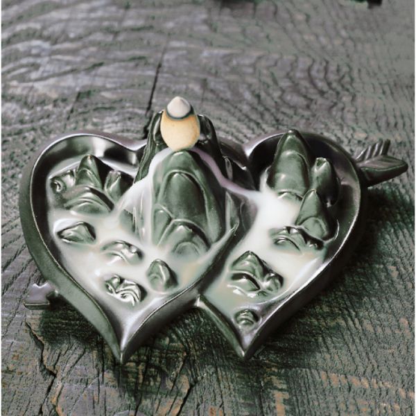 Подставка Жидкий дым керамическая "Сердцем к сердцу"