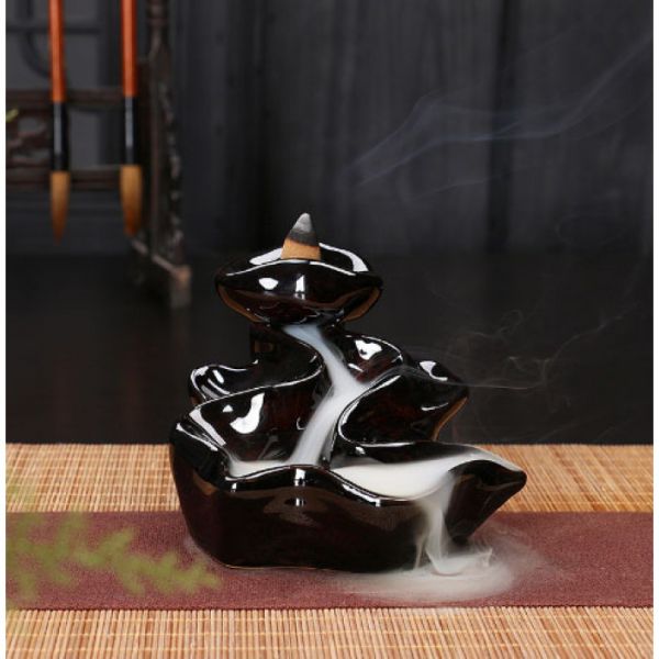 Подставка "Жидкий дым" керамическая "Зигзаг"