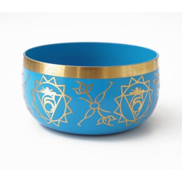 Поющая чаша Чакральная Индия голубая