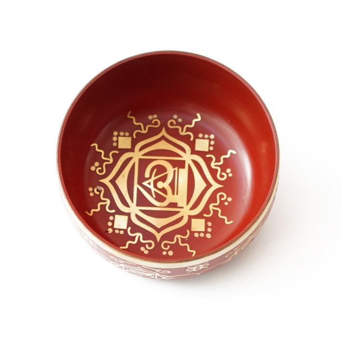 Співаюча чаша Чакральна Індія червона