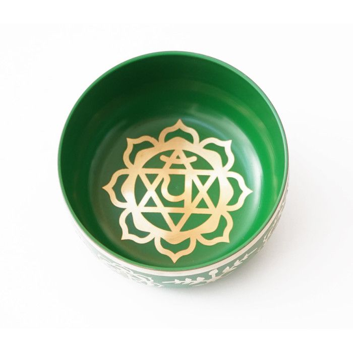 Поющая чаша Чакральная Индия зелёная