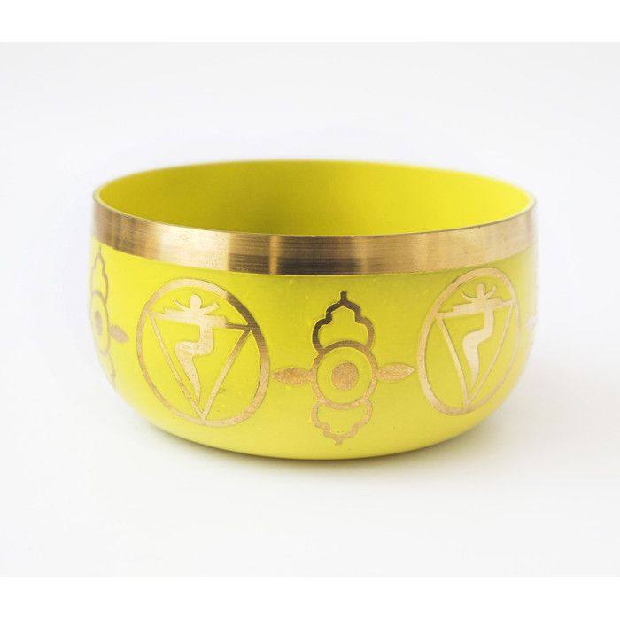 Співаюча чаша Чакральна Індія жовта