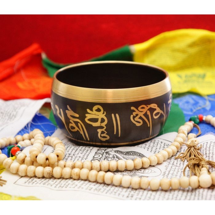 Співаюча чаша лита Непал чорна 10.5 см