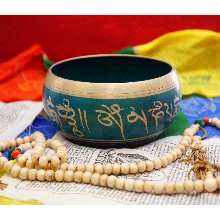 Співаюча чаша лита Непал синя 12 см