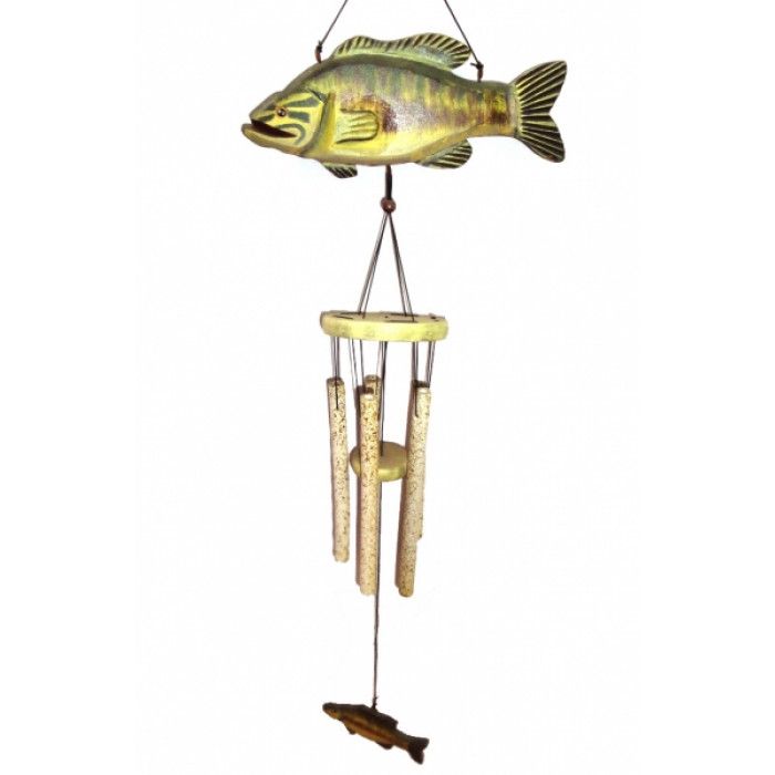 Співаючі вітри 5 трубочок Риба Зелена №1