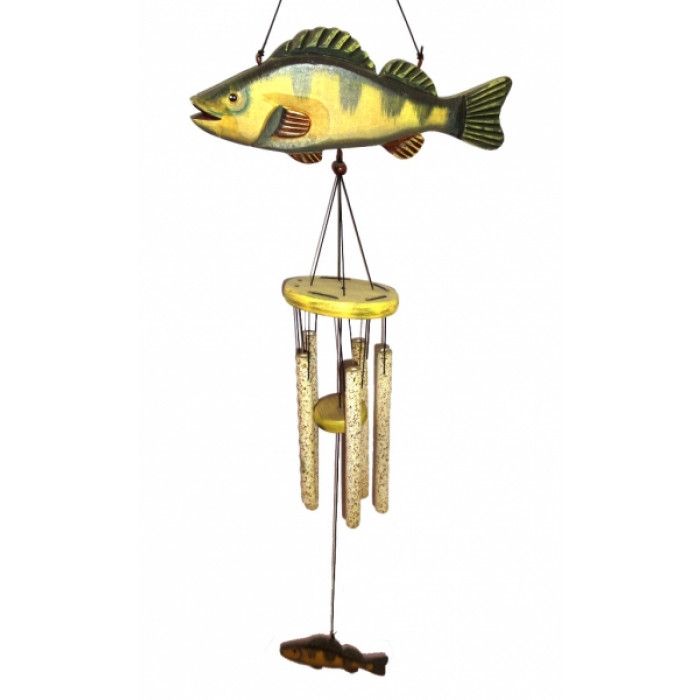 Співаючі вітри 5 трубочок Риба Зелена №3