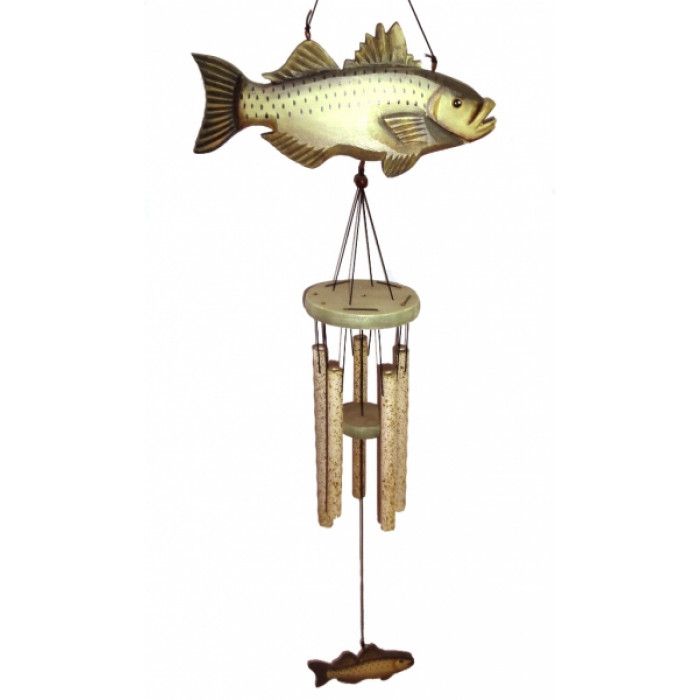 Співаючі вітри 5 трубочок Риба Зелена №4