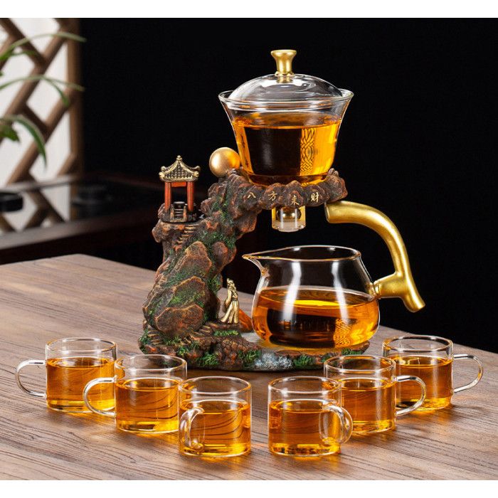 Сервиз Ленивый чай "Домик в горах" + 6 чашек