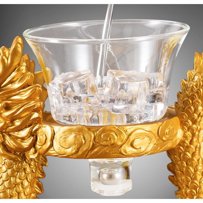 Сервиз Ленивый чай "Дракон на волнах" + 6 чашек