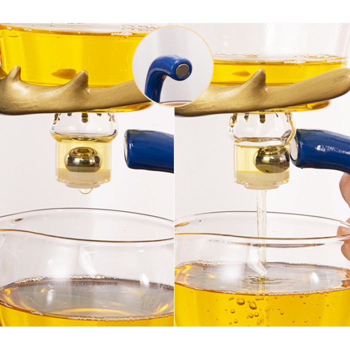 Сервіз Лінивий чай "Оленя" синій 350 мл.