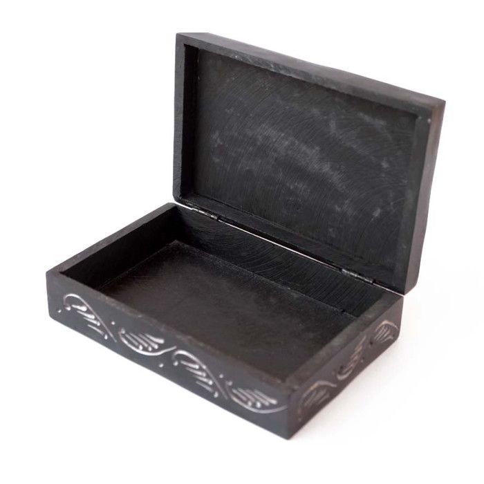 Скринька кам'яна фарбована з орнаментом NO.-176