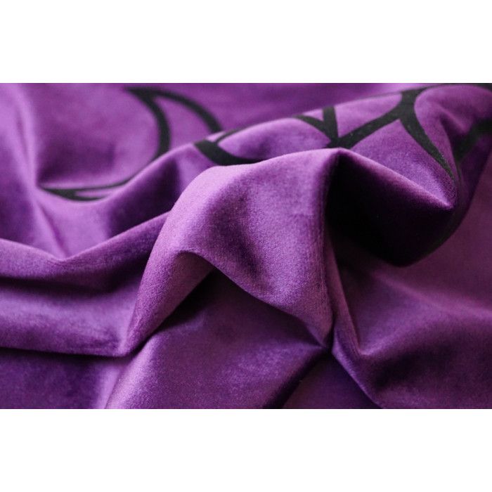 Скатертина Рунічна оксамит Вікка фіолетова флок