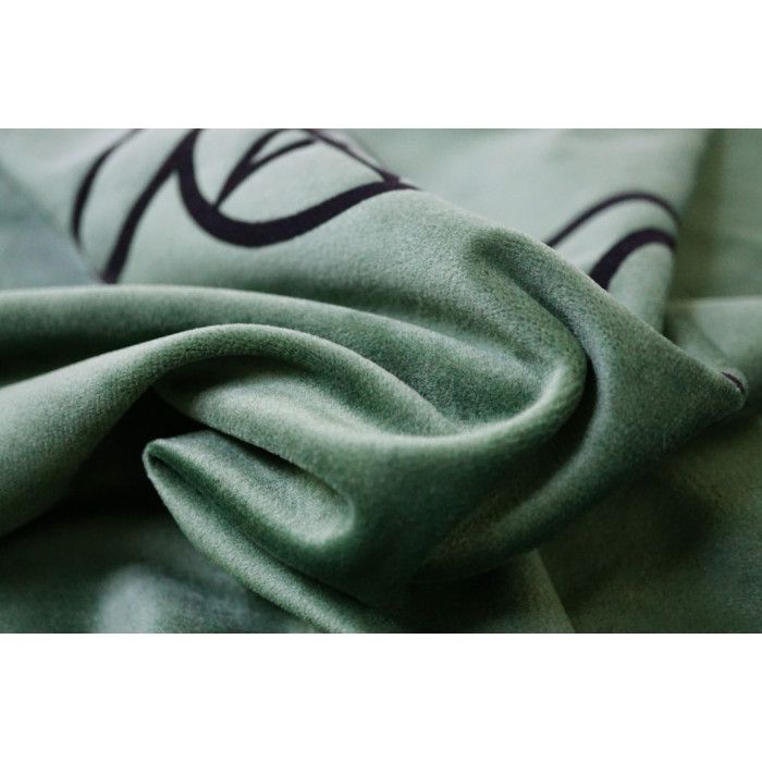 Скатертина Рунічна оксамит Вікка зелена флок