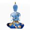Статуетка Будда блакитний полімер