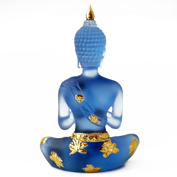 Статуетка Будда блакитний полімер