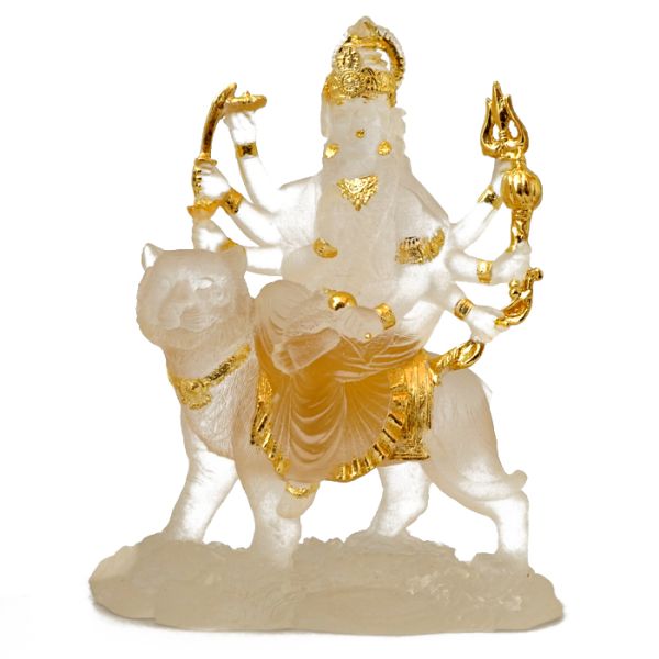 Статуэтка Дурга прозрачный полимер