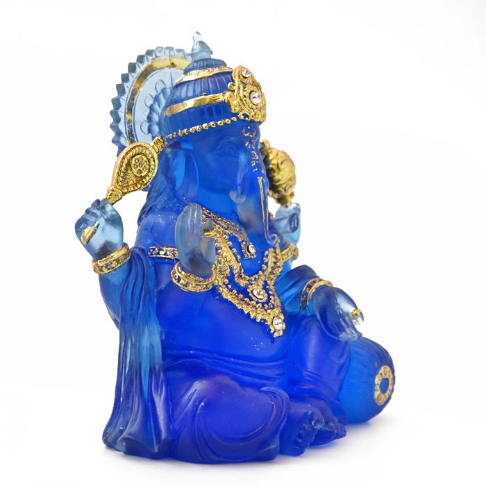 Статуетка Ганеш блакитний полімер №5