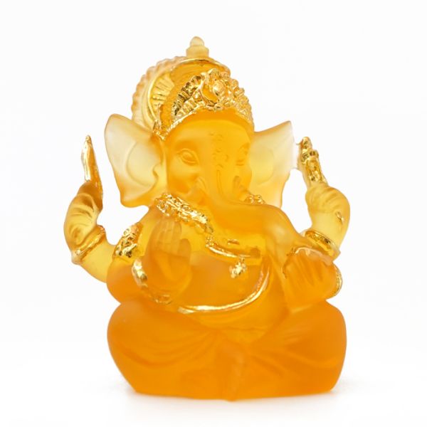 Статуэтка Ганеш оранжевый полимер 9.5 см