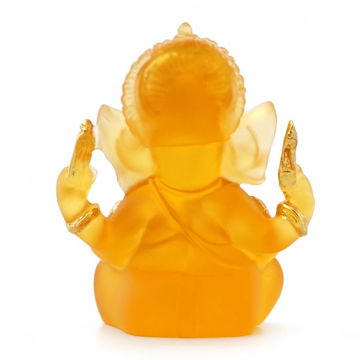 Статуетка Ганеш помаранчевий полімер 9.5 см