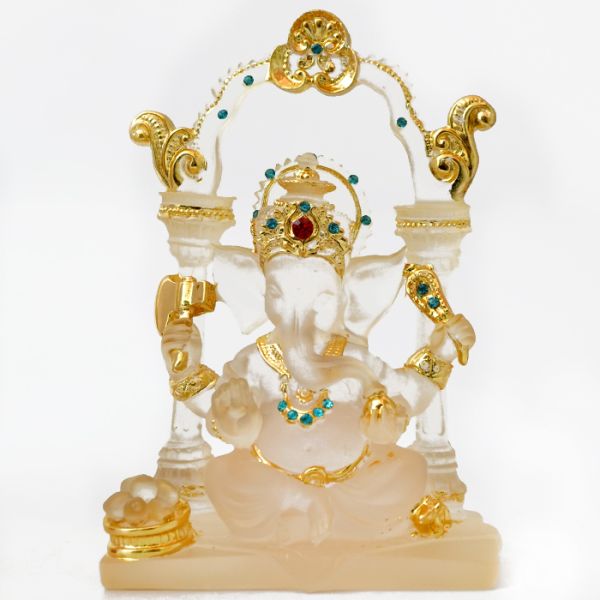 Статуэтка Ганеш прозрачный полимер №3