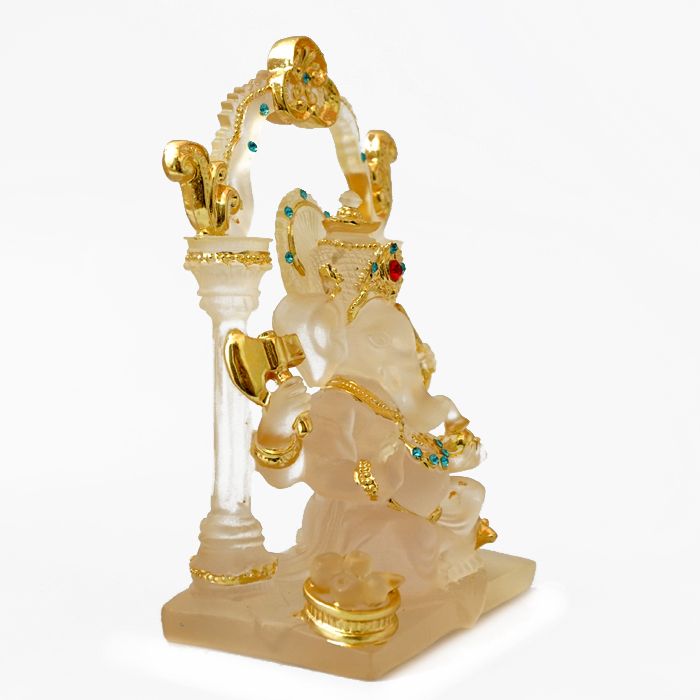 Статуетка Ганеш прозорий полімер №3