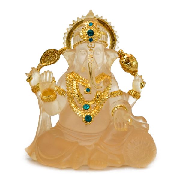 Статуэтка Ганеш прозрачный полимер №9