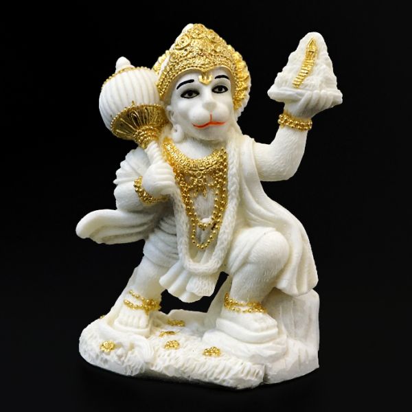Статуэтка Хануман мраморная крошка 13,5 см