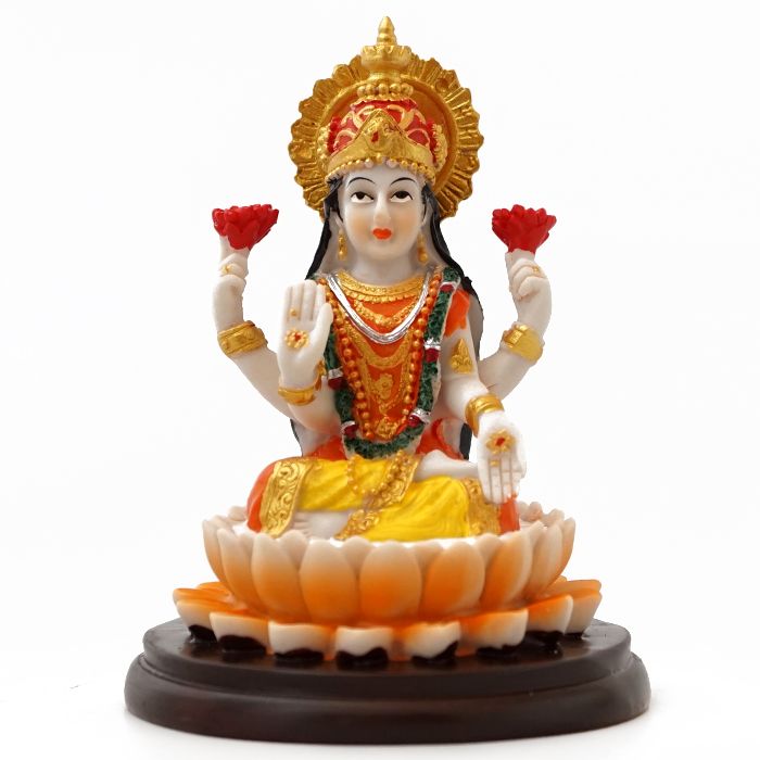 Статуетка Лакшмі Мармурова крихта 11 см