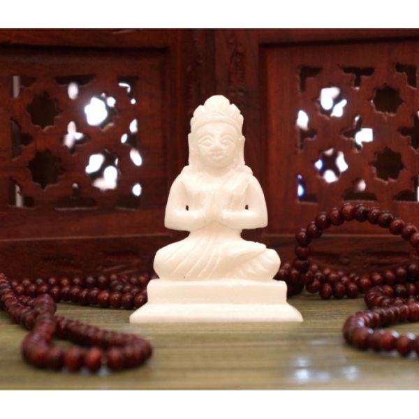 Статуетка Парваті білий мармур