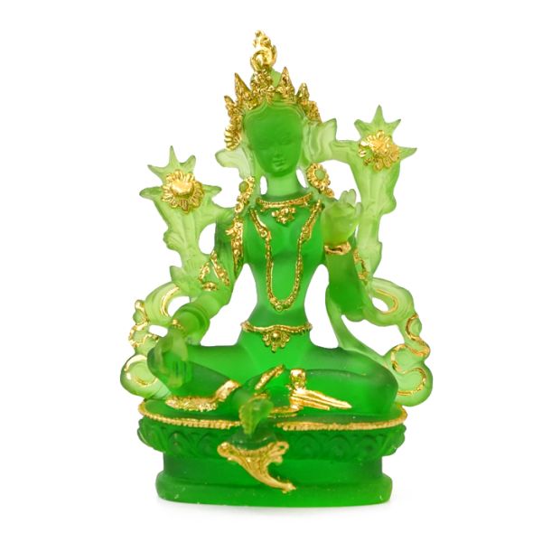 Статуэтка Зелёная Тара полимер 13.5 см