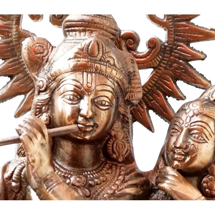 Статуя алюмінієва Радха Крішна 46 см