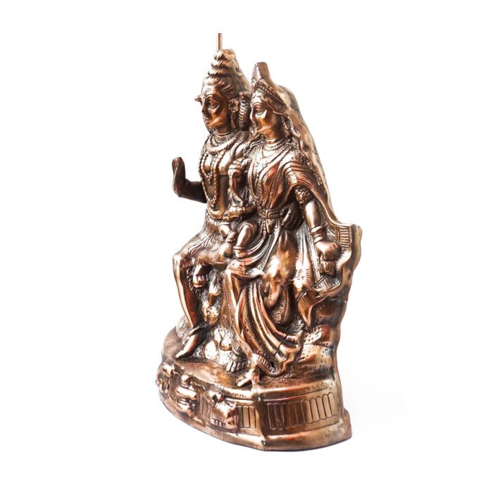 Статуя алюминиевая Шива Паривар 70 см