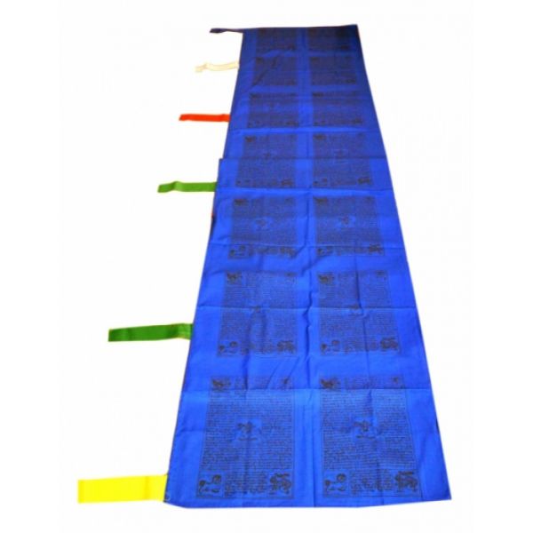 Тибетські прапорці ЛУНГ-ТА вертикальні 1 прапор синій