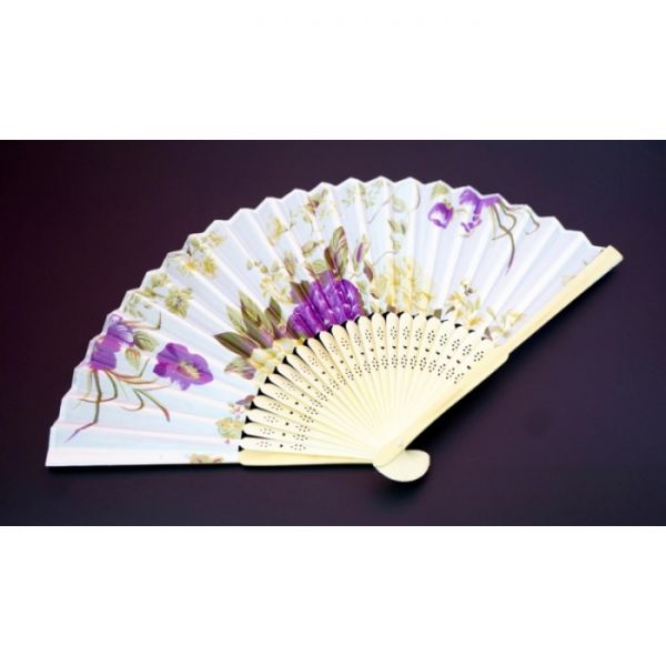 Веер дерево + сатин складной №3