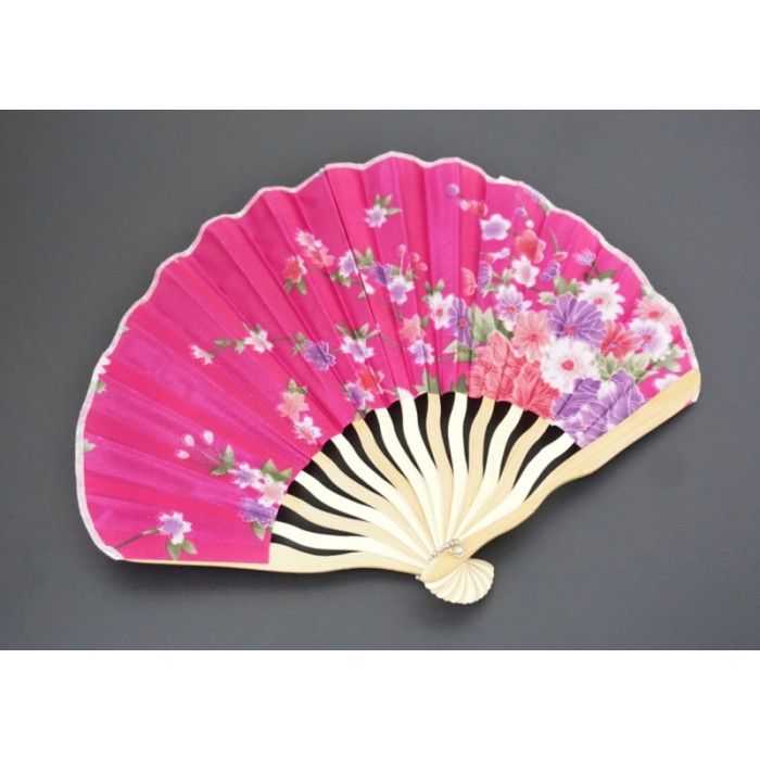 Віяло "Хвиля" шовк + дерево №4