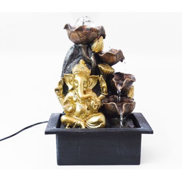 Водопад настольный Ганеш из полистоуна с подсветкой №4